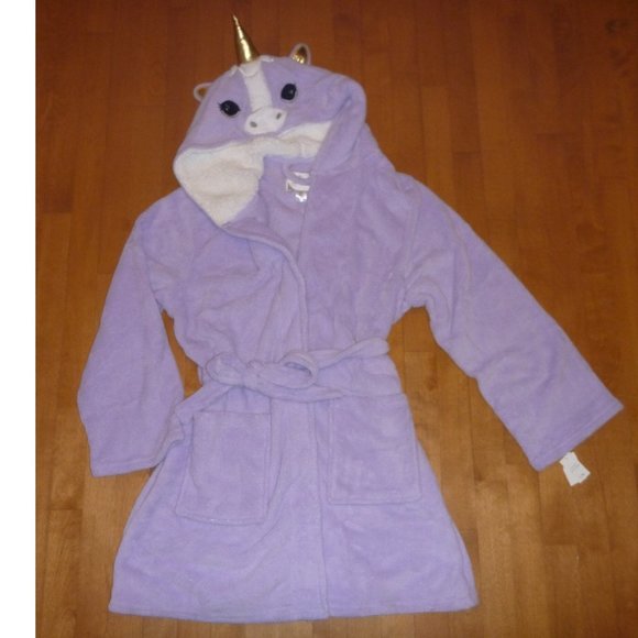 Pj Couture Other - Womens PJ Couture Purple UNICORN Fleece Hooded Bath Robe Size  L/XL 1X NWT